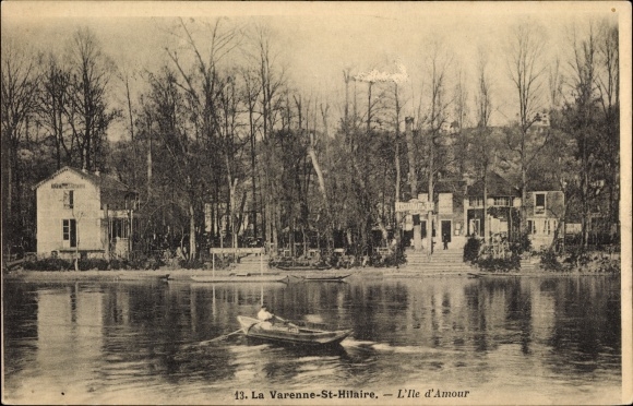 Ak La Varenne Saint Hilaire Val de Marne, L&#39;Île d&#39;Amour