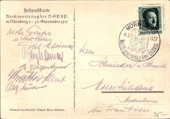 KP artystyczna Klein, Richard, Zlot Partii Nazistowskiej w Norymberdze 1937
