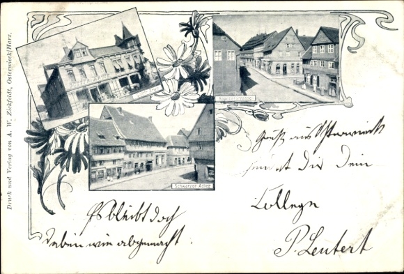 PC Osterwieck am Harz, Black Eagle, street scene, flowers