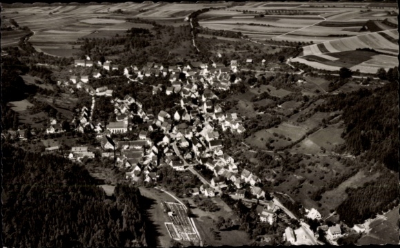Ak Rexingen Horb am Neckar, Fliegeraufnahme