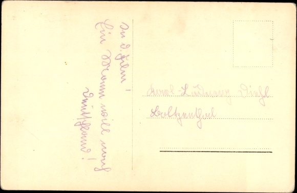 Postcard actor Karl Ludwig Diehl, portrait, Ufa Film, Ross Verlag 8803 1