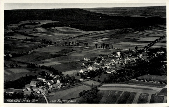 Ak Michelfeld im Kreis Schwäbisch Hall, Fliegeraufnahme