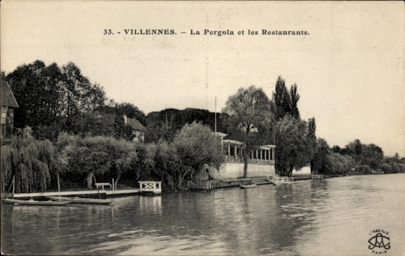 Postcard Villennes sur Seine Yvelines, La Pergola et les Restaurants