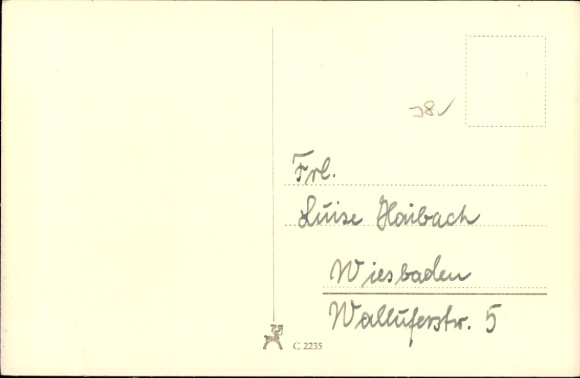 Postcard actress Anneliese Uhlig, portrait, autograph