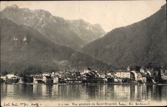KP Saint Gingolph Canton of Valais, Vue generale, maisons