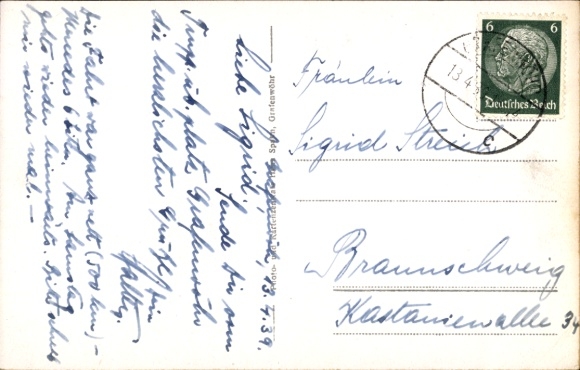 Postcard Grafenwöhr in Bavaria, military training area