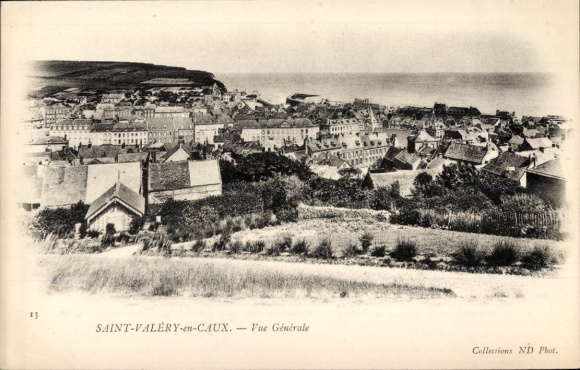 Ak Saint Valery en Caux Seine Maritime, Gesamtansicht