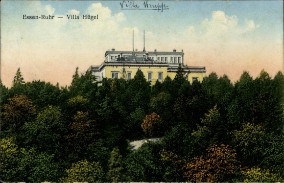 Postcard Bredeney Essen in the Ruhr area, Villa Hügel