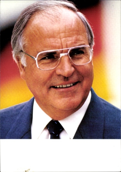 Postcard Politician Helmut Kohl, Former Chancellor, portrait