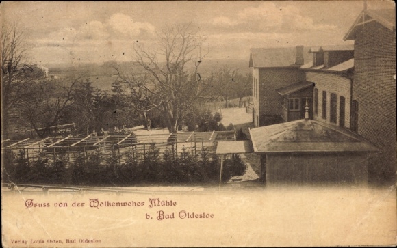 Postcard Wolkenwehe Bad Oldesloe in Schleswig-Holstein, Wolkenweher Mill, view of the mill, rural