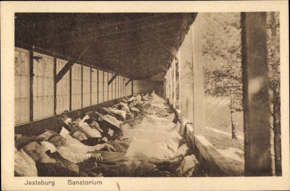 Ak Jesteburg in Niedersachsen, Sanatorium, Personen