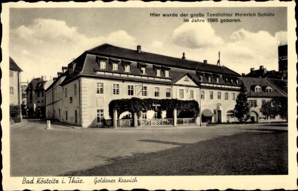Ak Bad Köstritz in Thüringen, Gasthaus Goldener Kranich