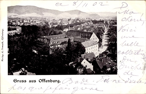 Postcard Offenburg in Baden Black Forest, general view