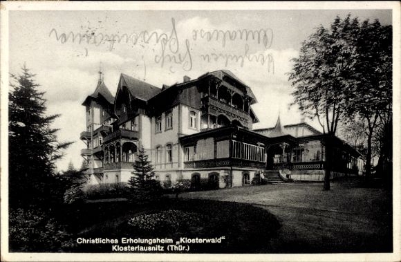 Ak Bad Klosterlausnitz in Thüringen, Christliches Erholungsheim 'Klosterwald',  Thüringen