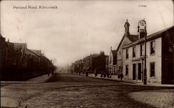Postcard Kilmarnock Scotland, Portland Road