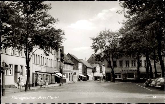 Ak Königslutter am Elm, Am Markt