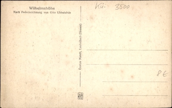 Artist PC Ubbelohde, Otto, Kassel, Wilhelmshöhe