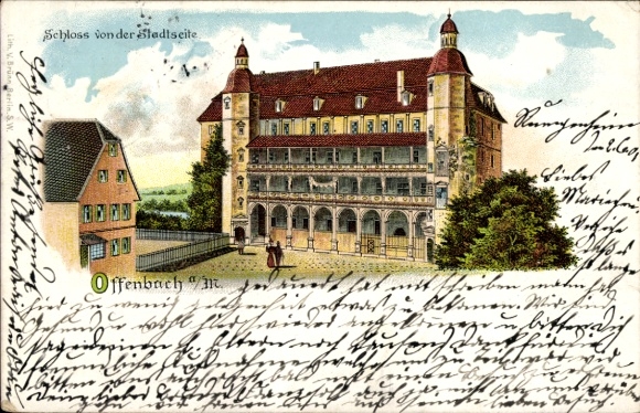 Chromo-Litho Offenbach am Main Hesse, Castle