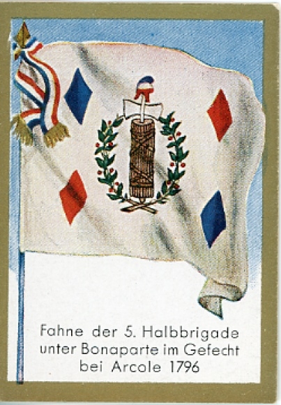 Collection of historical flags Photo 167 Flag of the 5th half brigade under Bonaparte at Arcole 1796