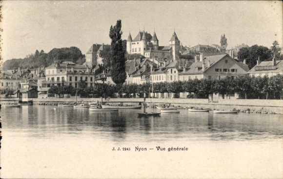 Postcard Nyon Canton of Vaud, general view