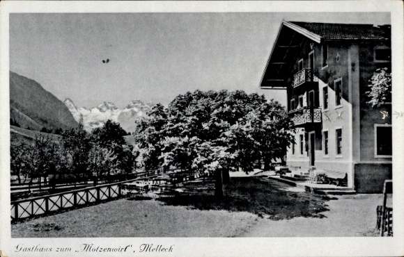 Postcard Melleck Schneizlreuth Berchtesgadener Land, Gasthaus zum Motzenwirt