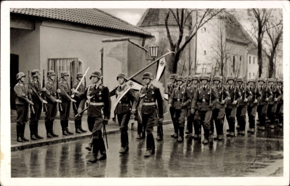 KP Kaufbeuren na Wertach w Szwabii, baza lotnicza, zaprzysiężenie pilotów 1938, Luftwaffe