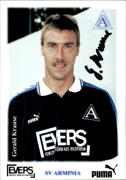 Autogrammkarte Fußballer Gerald Krause, SV Arminia Hannover, Autogramm