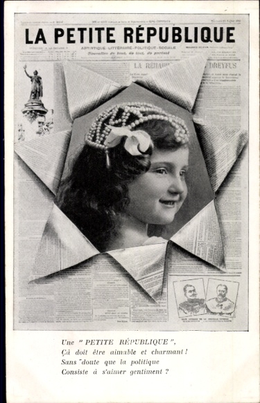 Newspaper PC La Petite Republique, child portrait