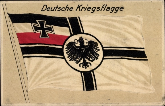 PC German war flag, eagle, cross, I. WW