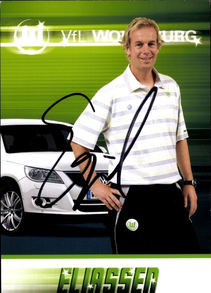 Autogrammkarte Physiotherapeut Egil Eliassen, VfL Wolfsburg, Autogramm