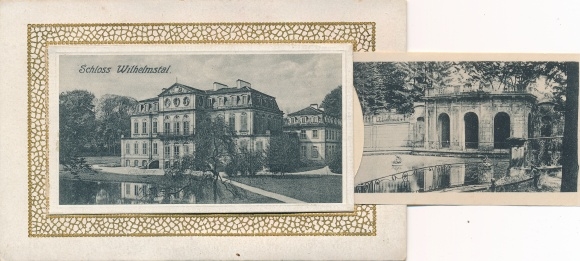 Leporello PC Calden Hessen, Wilhelmstal Castle, grotto in the park
