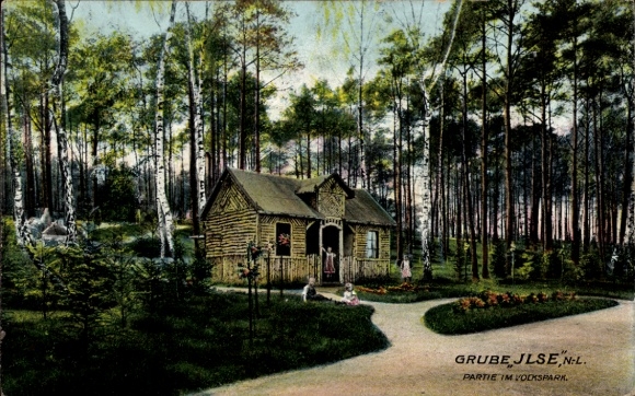 Postcard Bückgen Großräschen in Lower Lusatia, Ilse mine, Volkspark