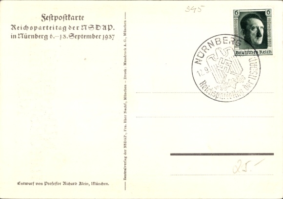 KP artystyczna Klein, Richard, Zlot Partii Nazistowskiej w Norymberdze 1937