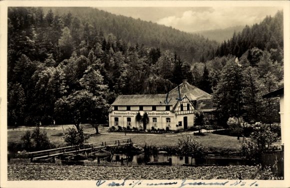 Ak Berga an der Elster Thüringen, Clodramühle