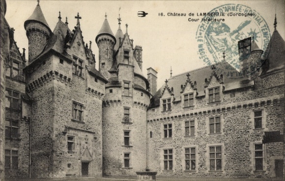 Postcard La Lambertie Pineuilh Dordogne, Lambertie Castle