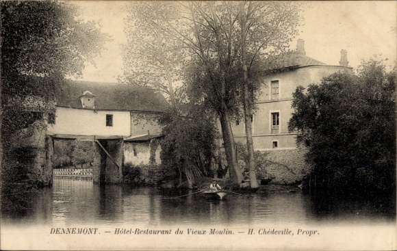 Postcard Dennemont Yvelines, Hotel Restaurant de Vieux Moulin