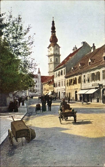 KP Klagenfurt am Wörthersee Karyntia, odcinek drogi, wózek ręczny