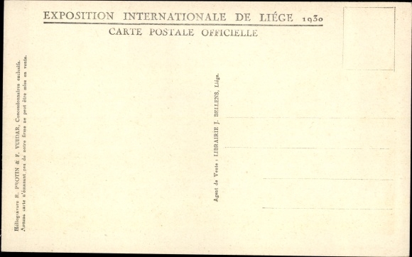PC Liège Wallonia Liège, Exposition Int., World Exhibition 1930, Pavillon de la Bière, Switzerland