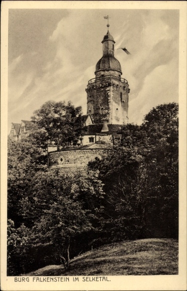 Ak Pansfelde Falkenstein in het Harzgebergte, kasteel Falkenstein