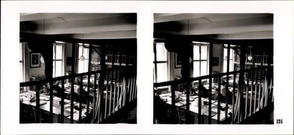 Stereo spatial image Photo The NS model companies 1937-38 No. 131 Landfeuergesellschaft Prov. Saxony Magdeburg
