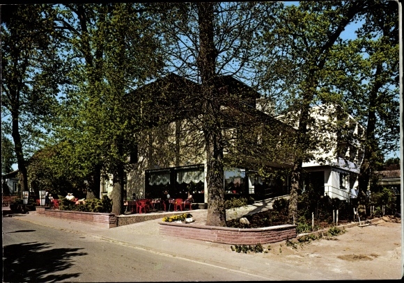Postcard Bad Bevensen in Lower Saxony, Cafe-Pension Berlin