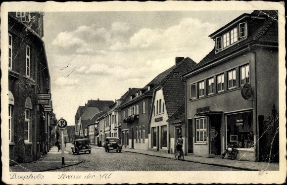 Ak Diepholz in Niedersachsen, Straße der SA