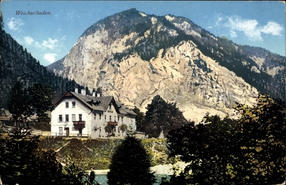 Postcard Weiselboden Mariazell Styria, view of a house, Berg, Purger 9769