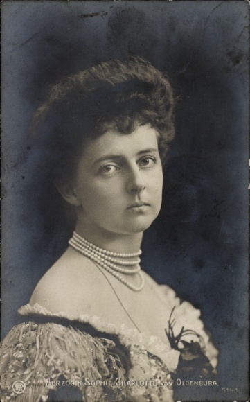 Ak Sophie Charlotte von Oldenburg, Ehefrau Eitel Friedrich von Preußen