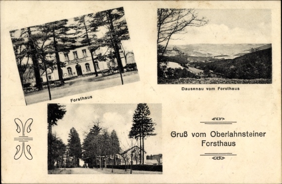 KP Oberlahnstein Lahnstein w powiecie Rhein Lahn, pozdrowienia z leśniczówki Oberlahnstein, Dausenau