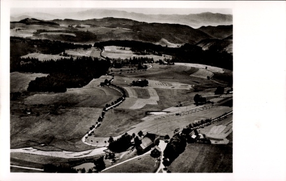 Postcard Thurner St. Märgen in the Black Forest, aerial photograph