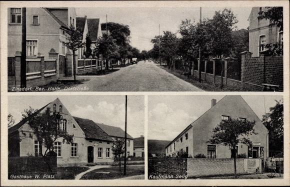PC Zinsdorf Uebigau Wahrenbrück, inn, village street, businessman Selig
