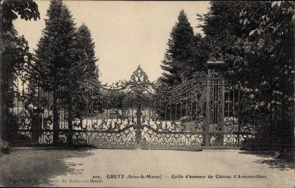KP Gretz Armainvilliers Seine et Marne, Grille d'honneur du Chateau d'Armainvilliers