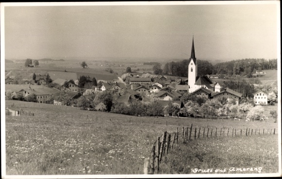 Photo Postcard Amerang in Upper Bavaria, view of the town