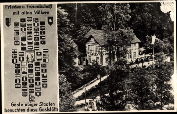 PC Hinterhermsdorf Sebnitz Saxony, Waldhäus&#39;l, Kirnitzschtal, peace and friendship